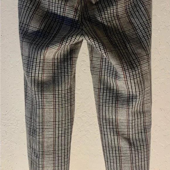 J. Crew Skimmer Vintage Plaid Pants City Fit Wool Blend Size 0 - Picture 5 of 9